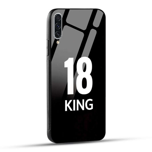 Samsung Galaxy A70 / Samsung Galaxy A70s King number 18 Printed Glass Case