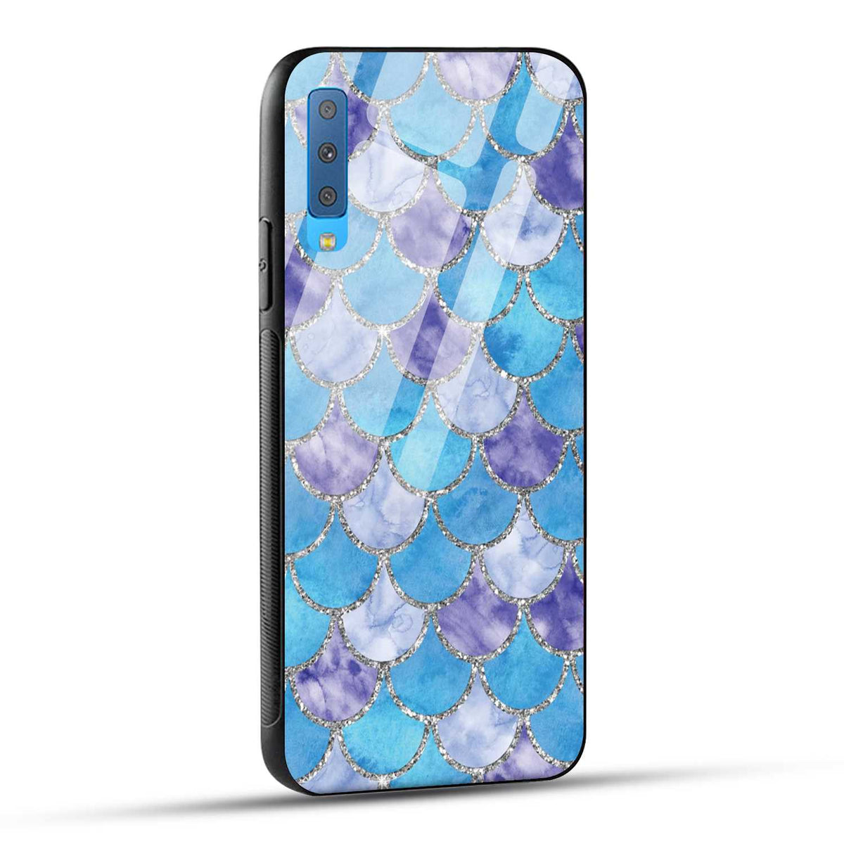 Samsung Galaxy A7 2018 Back Cover Mirror Of Diamonds Printed Glass Case