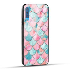 Samsung Galaxy A7 2018 Back Cover Mirror Pattern Printed Glass Case