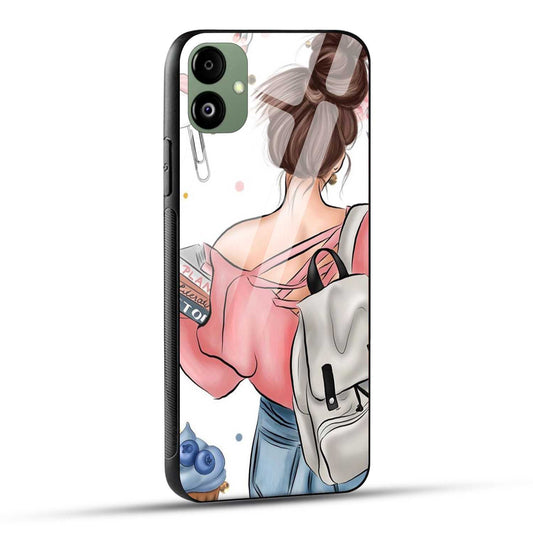 Samsung Galaxy F14 5G Back Cover Padhaku Girl Printed Glass Case