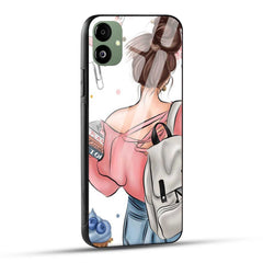 Samsung Galaxy F14 5G Back Cover Padhaku Girl Printed Glass Case