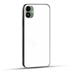 Samsung Galaxy A05 Back Cover Plain White Printed Glass Case