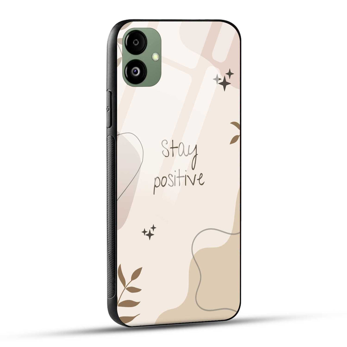Samsung Galaxy F14 5G Back Cover Cream Beige Aesthetic Printed Glass Case