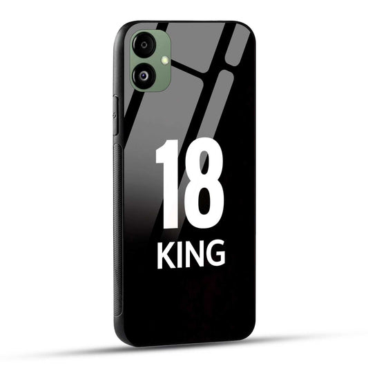 Samsung Galaxy A05 King number 18 Printed Glass Case
