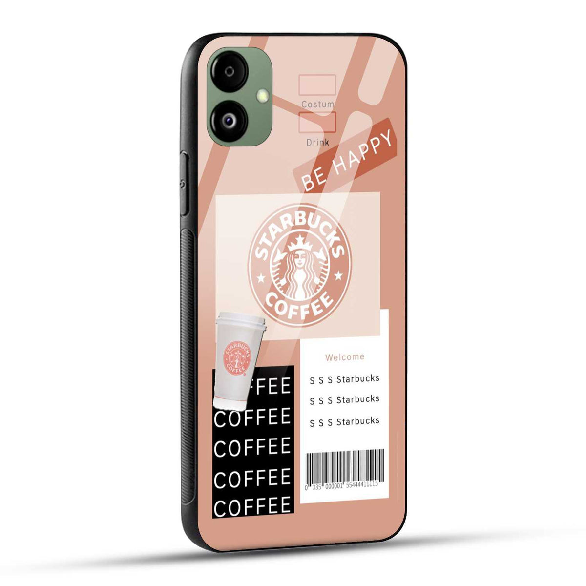 Samsung Galaxy F14 5G Starbucks Coffee Printed Glass Case