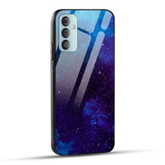 Samsung Galaxy F23 5G Back Cover Beautiful Star Space Printed Glass Case