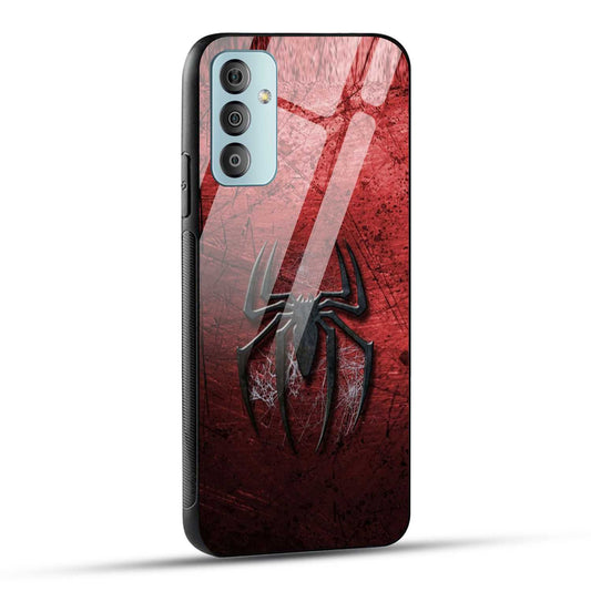 Samsung Galaxy F23 5G Back Cover Red Spider Printed Glass Case