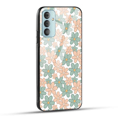 Samsung Galaxy F23 5G Back Cover Aesthetic Flowers Printed Glass Case