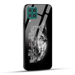 Samsung Galaxy F62 Back Cover Motivational Positive Quote Printed Glass Case
