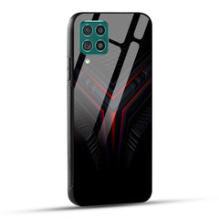Samsung Galaxy F62 Back Cover Abstract Robotic Printed Glass Case
