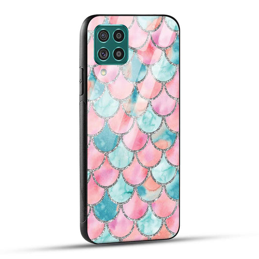 Samsung Galaxy F62 Back Cover Mirror Pattern Printed Glass Case