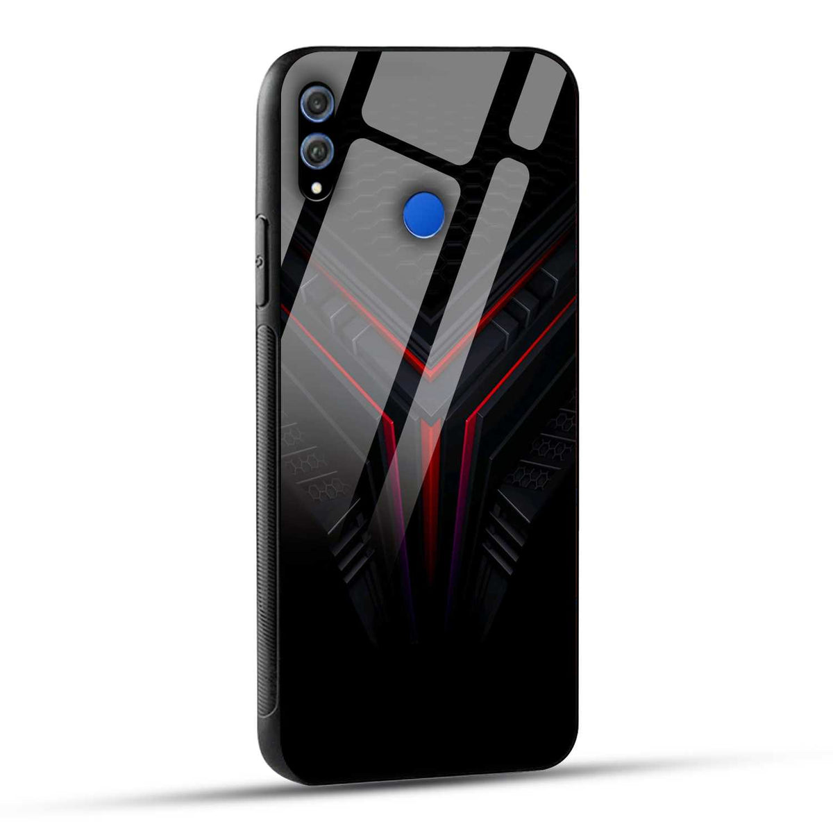 Honor 8X Back Cover Abstract Robotic Printed Glass Case