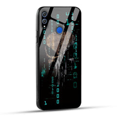Honor 8X Back Cover Hacker Printed Glass Case