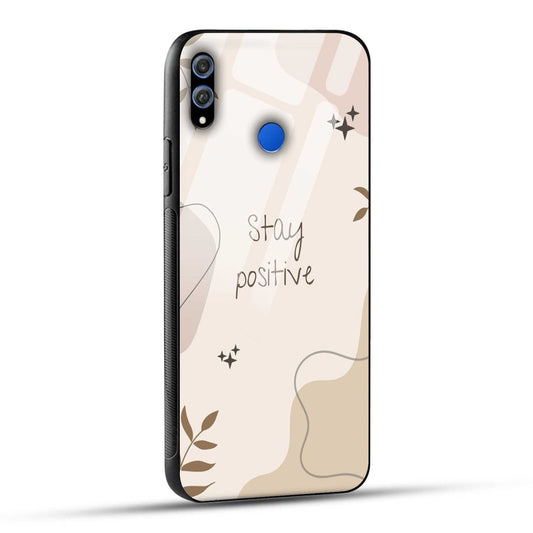 Honor 8X Back Cover Cream Beige Aesthetic Printed Glass Case