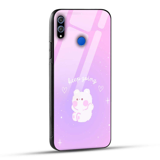 Honor 8X Back Cover Pink Purple Gradient Aesthetic Motivational Printed Glass Case