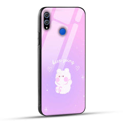 Honor 8X Back Cover Pink Purple Gradient Aesthetic Motivational Printed Glass Case