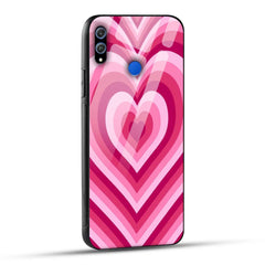 Honor 8X Back Cover Love Hearts Printed Glass Case