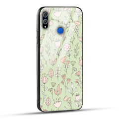 Honor 8X Back Cover Flower Art Printed Glass Case