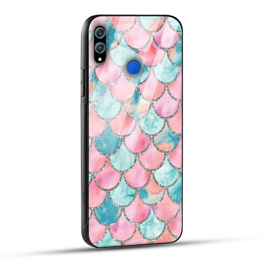 Honor 8X Back Cover Mirror Pattern Printed Glass Case