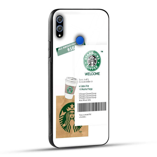 Honor 8X Starbucks Coffee Printed Glass Case