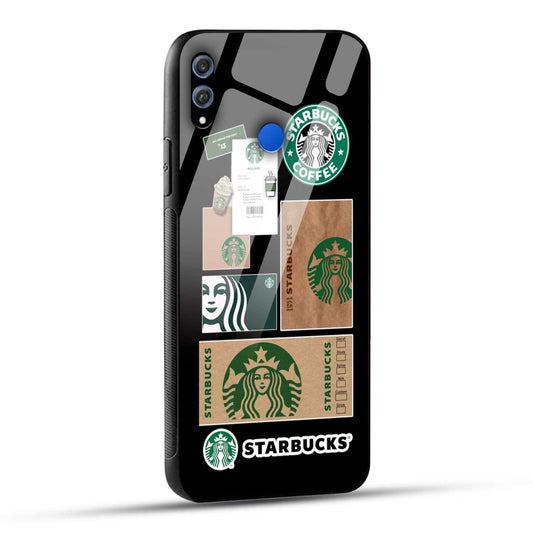 Honor 8X Starbucks Coffee Printed Glass Case