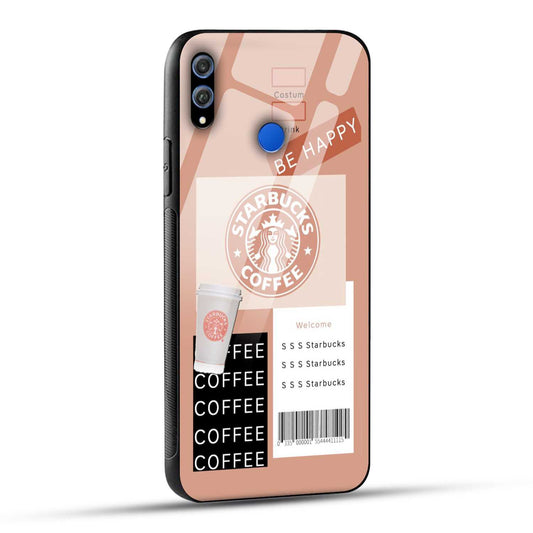 Honor 8X Starbucks Coffee Printed Glass Case
