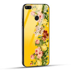 Honor 9 Lite Back Cover Yellow Flowers Printed Glass Case