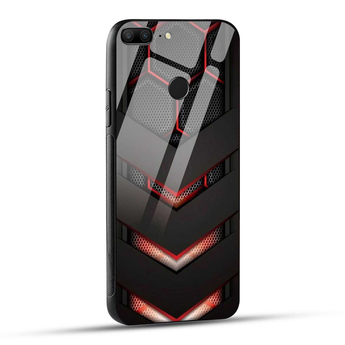 Honor 9 Lite Back Cover Robotic Abstract Printed Glass Case