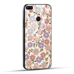 Honor 9 Lite Back Cover Flowers In Retro  Printed Glass Case