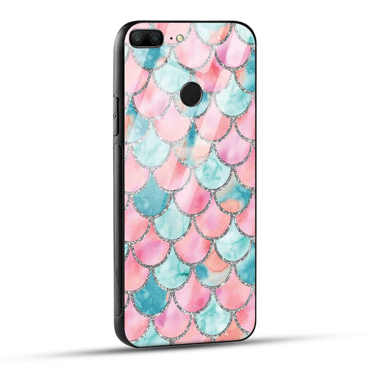 Honor 9 Lite Back Cover Mirror Pattern Printed Glass Case