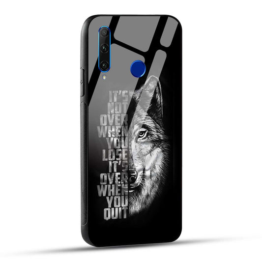 Honor 10i Back Cover Motivational Positive Quote Printed Glass Case