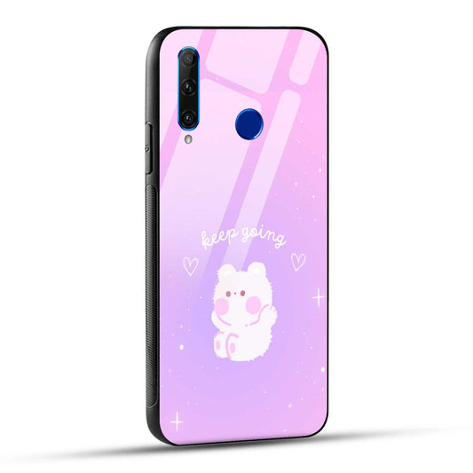 Honor 10i Back Cover Pink Purple Gradient Aesthetic Motivational Printed Glass Case