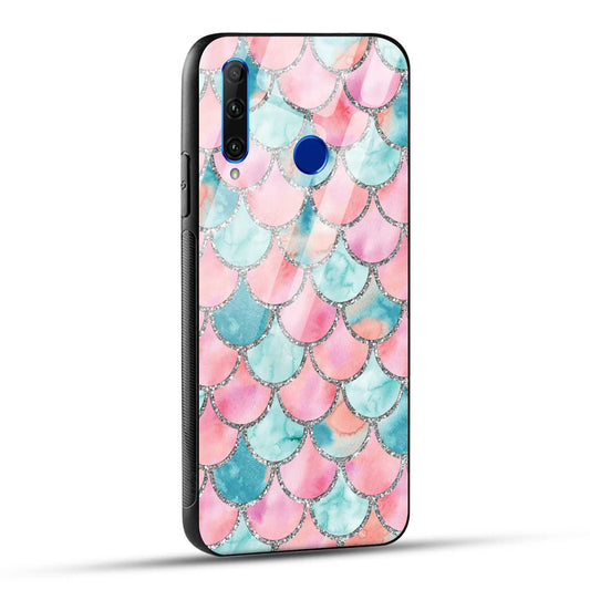 Honor 10i Back Cover Mirror Pattern Printed Glass Case