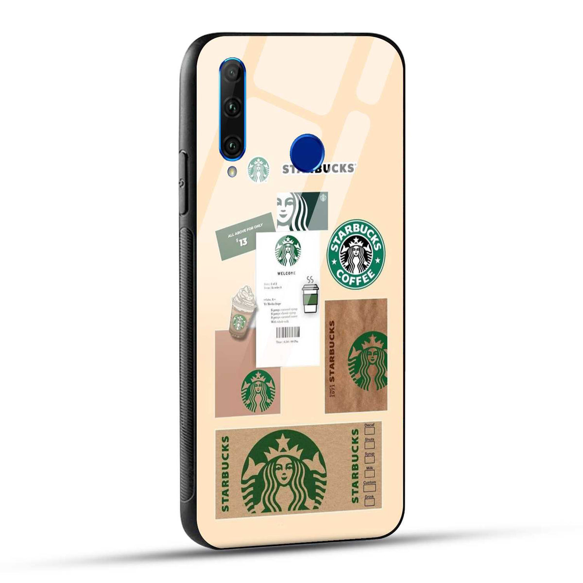 Honor 10i / Honor 20i Back Cover Starbucks Coffee Printed Glass Case