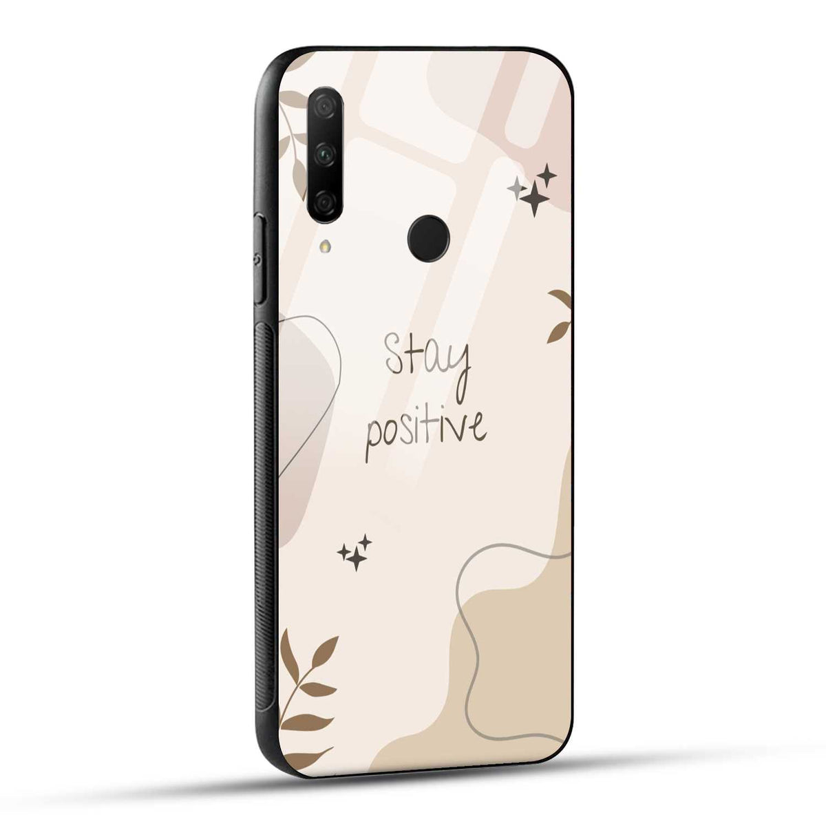 HONOR 9X Back Cover Cream Beige Aesthetic Printed Glass Case