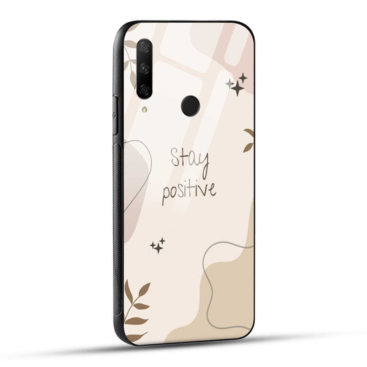 HONOR 9X Back Cover Cream Beige Aesthetic Printed Glass Case