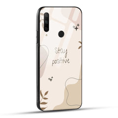 HONOR 9X Back Cover Cream Beige Aesthetic Printed Glass Case