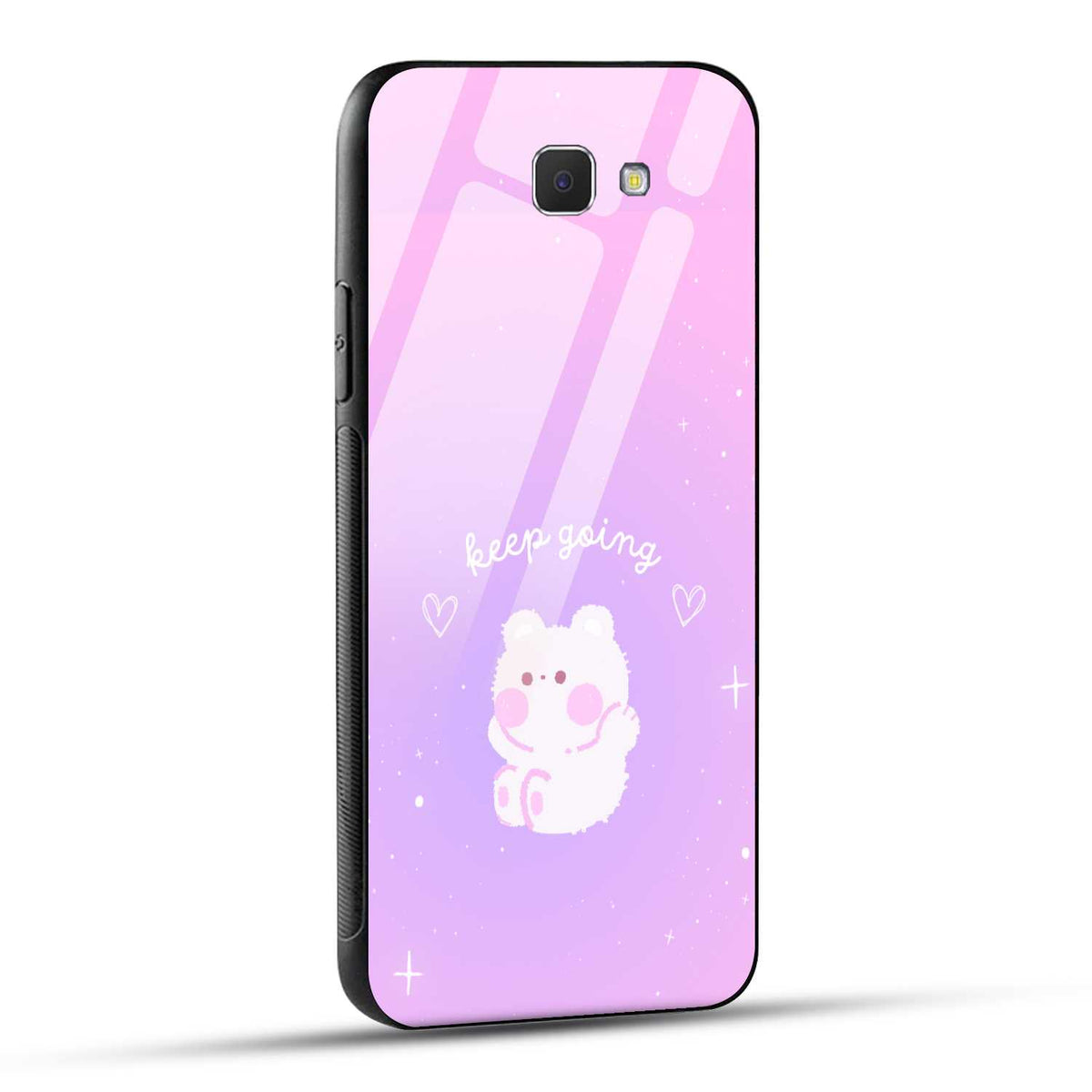 Samsung Galaxy J5 Prime Back Cover Pink Purple Gradient Aesthetic Motivational Printed Glass Case
