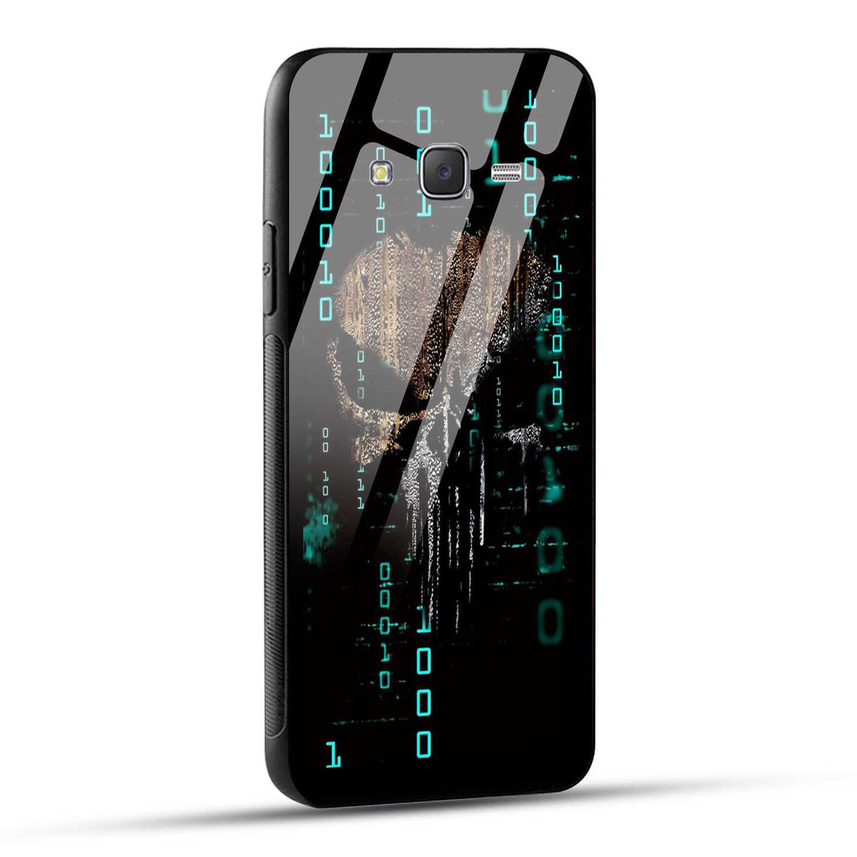 Samsung Galaxy J7 2015 Back Cover Hacker Printed Glass Case