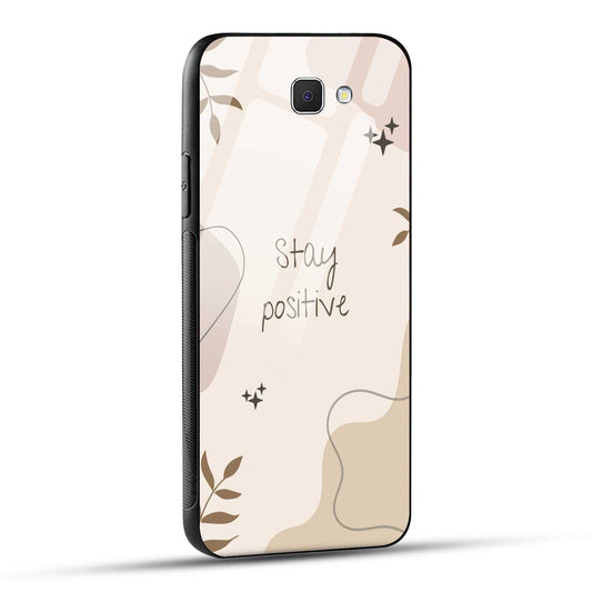 Samsung Galaxy J7 Prime Back Cover Cream Beige Aesthetic Printed Glass Case