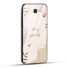 Samsung Galaxy J7 Prime Back Cover Cream Beige Aesthetic Printed Glass Case
