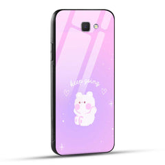 Samsung Galaxy J7 Prime Back Cover Pink Purple Gradient Aesthetic Motivational Printed Glass Case