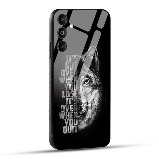 Samsung Galaxy M14 5G Back Cover Motivational Positive Quote Printed Glass Case