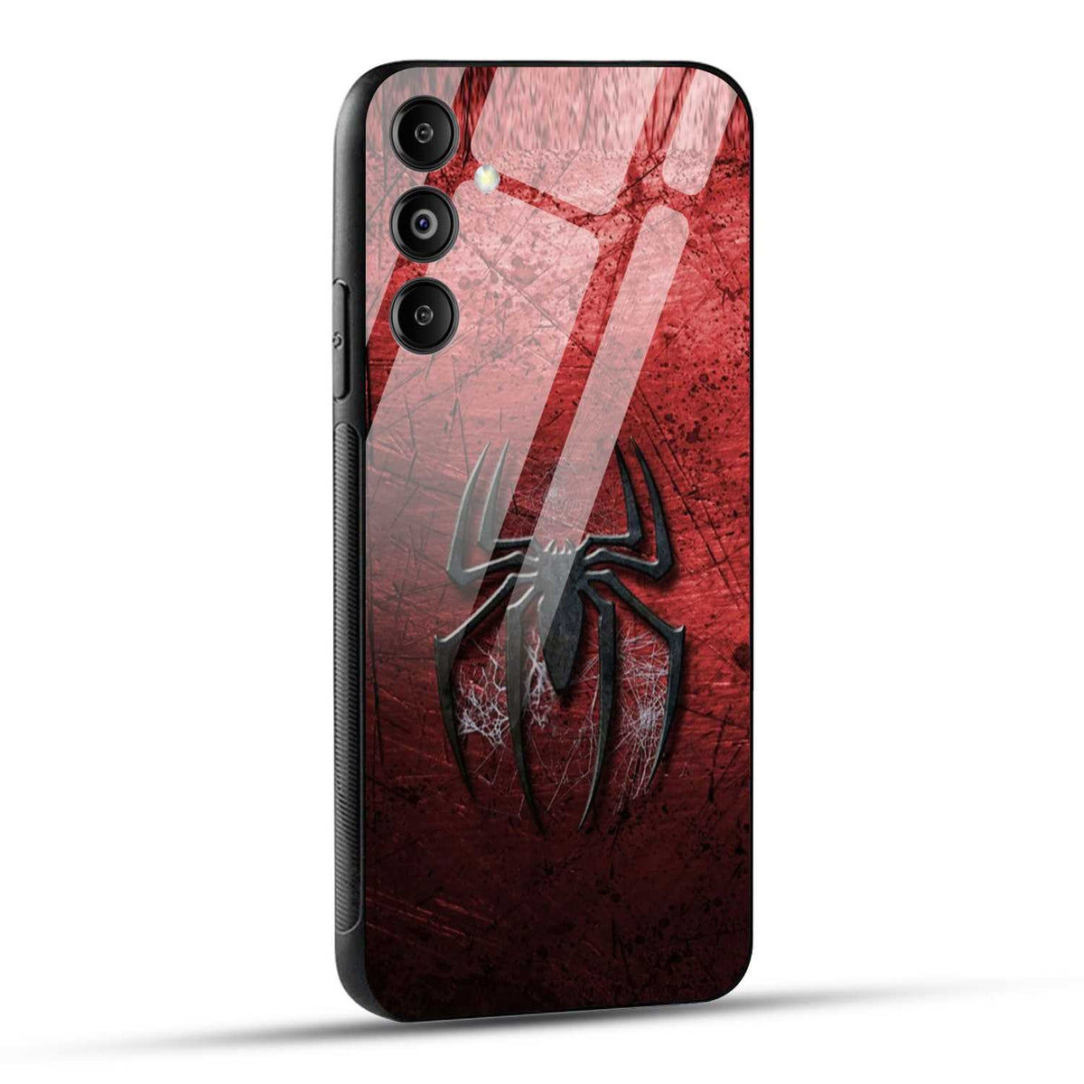Samsung Galaxy M14 5G Back Cover Red Spider Printed Glass Case