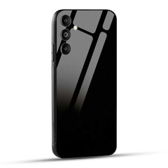 Samsung Galaxy M14 5G Back Cover Solid Black Printed Glass Case