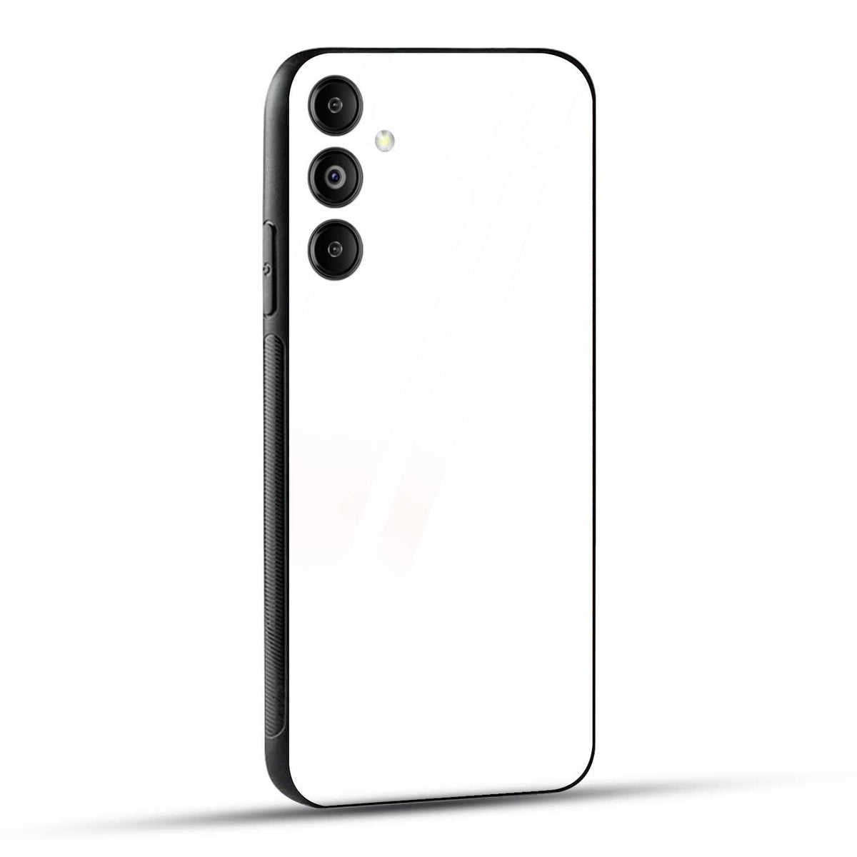 Samsung Galaxy M14 5G Back Cover Plain White Printed Glass Case