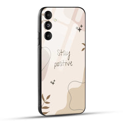 Samsung Galaxy M14 5G Back Cover Cream Beige Aesthetic Printed Glass Case