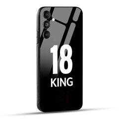 Samsung Galaxy M14 5G King number 18 Printed Glass Case
