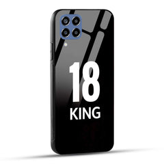 Samsung Galaxy M33 5G King number 18 Printed Glass Case