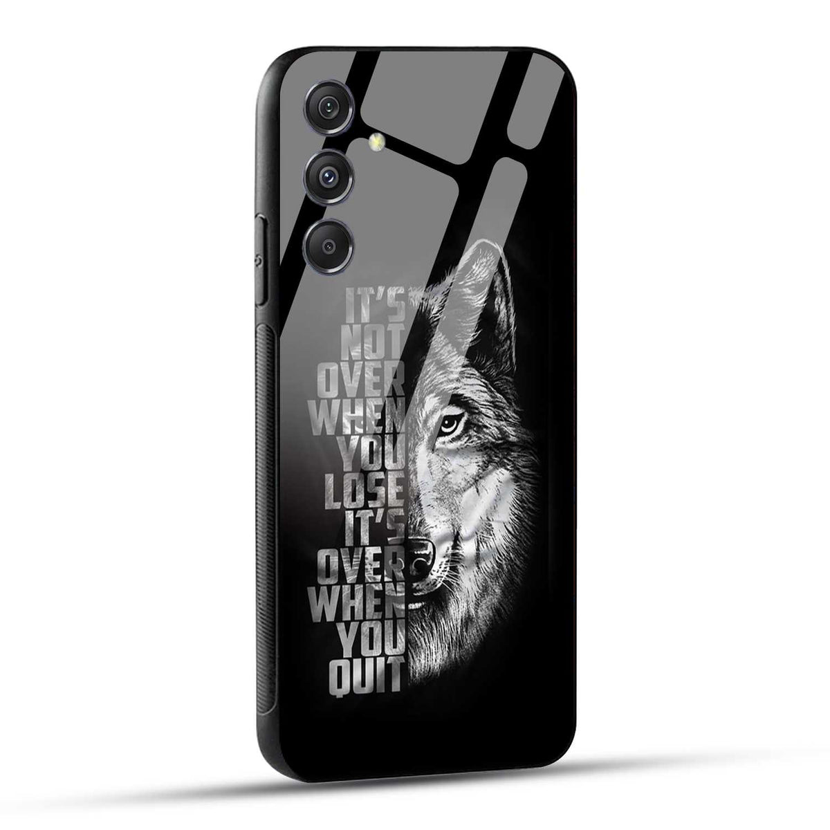 Samsung Galaxy M34 5G Back Cover Motivational Positive Quote Printed Glass Case